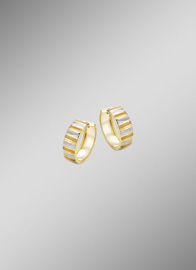 Elegantie in elk facet – driekleurige creolen 