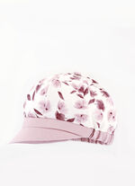 Modieuze dames krantenjongenspet met elastische inzet ROSÉ
