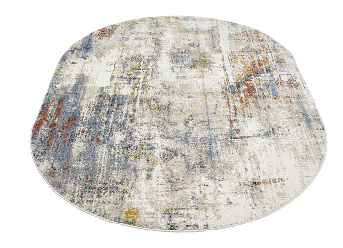 Inventief ontworpen bruggen en tapijten BEIGE-BLAUW