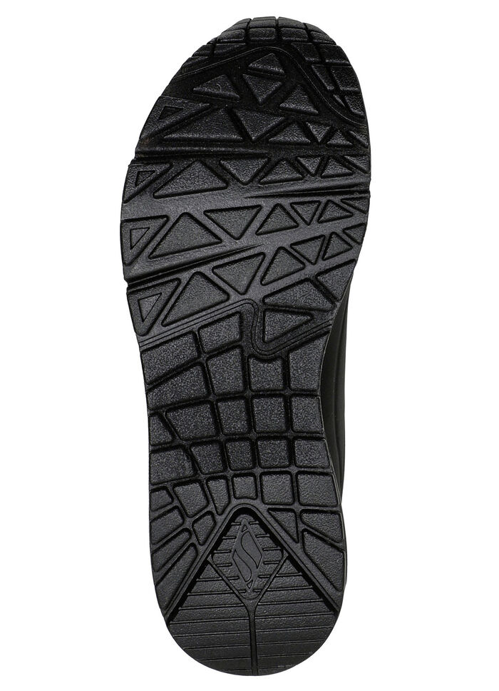 SKECHERS, comfortabele damessneakers, met zichtbaar luchtkussen SCHWARZ-GOLD