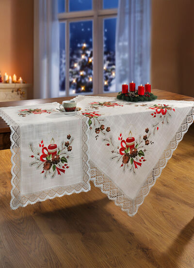 Kamerdecoratie met feestelijk kerstmotief 