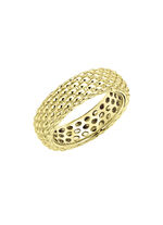 Exquise gouden elegantie: damesring met beitelen 