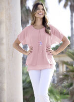 Tuniek met decoratieve motiefprint 