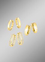 Sieradenset, 3-delig, bestaande uit 3 paar creolen 