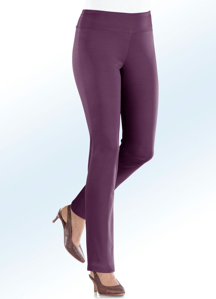 Zachte stretchbroek in 12 kleuren BORDEAUX