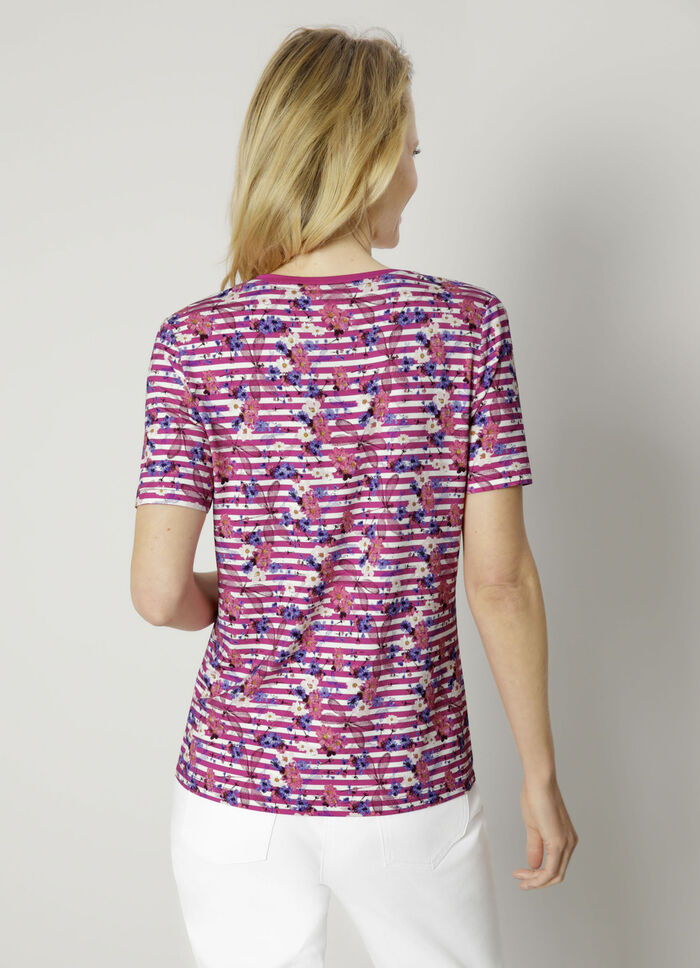 Shirt in een modieuze printmix 