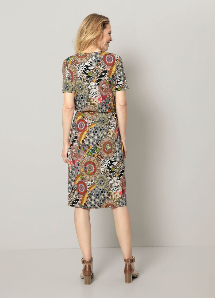 Jurk met abstracte print 