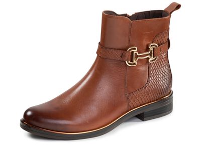 ELENA EDEN, chique dames enkellaarsjes, winterschoenen, breedte G, met rits 