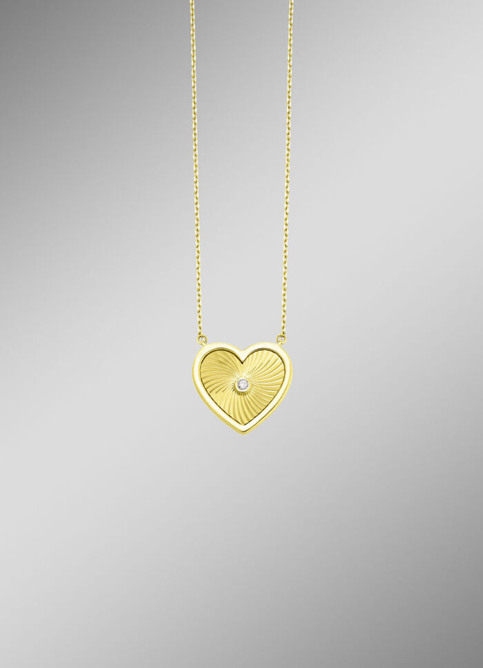 Met diamanten bezette ketting 