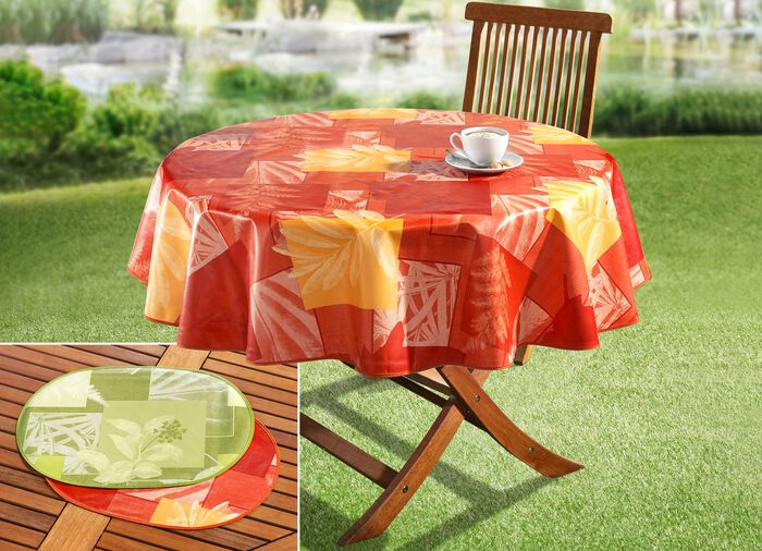 Tafelzeilserie met op kleur afgestemd biaisband 