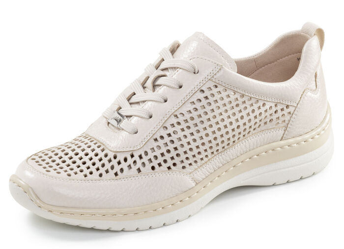 ELENA EDEN, zomerse damessneakers, breedte H, met uitneembaar voetbed BEIGE