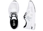 Rieker sneaker gemaakt van gedeeltelijk gecoat mesh-materiaal WIT