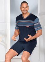 Twee-pack shorties met V-hals en geplaatste print 