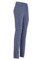 Elegante broek van Adelina MARINE-ECRU