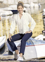 Jeans met elastische tailleband 