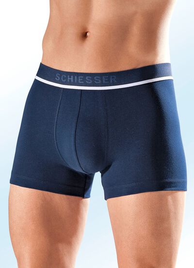 Schiesser drietalige boxershorts met elastische tailleband 