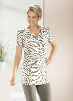 Lang shirt met subtiele ruches 
