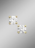 Stevige oorknopjes met diamanten 