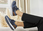 Rieker, comfortabele herensneakers, breedte H, met uitneembaar voetbed BLAUW-BRUIN