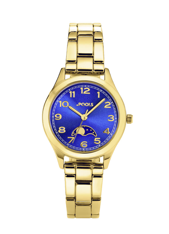 Quartz partnerhorloge van Pools met maanstanden 