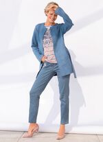 Jeans met bloemenborduursel 