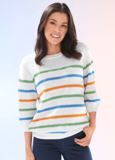 Trui van rijstkorrelbreisel 