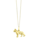 Voor hondenliefhebbers: Interessante gouden hanger 