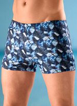 Hoge halflange zwembroek, met zakje met ritssluiting 