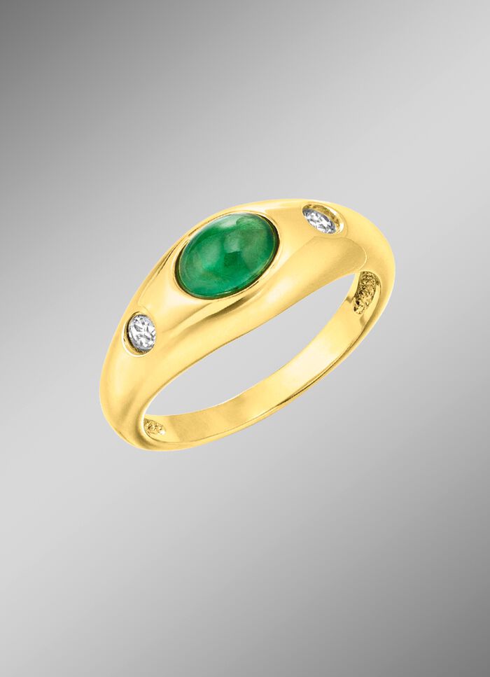 Damesring met smaragd 