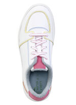 ELENA EDEN sneakers van nappaleer WEISS-BUNT