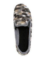 Slippers gemaakt van textielmateriaal met een patroon GRAU-MULTICOLOR