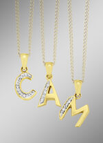 Letterhanger met diamanten 
