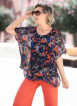 Dubbellaags overhemd met chiffon-sprei 