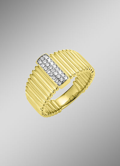 Prachtige diamanten damesring met 24 diamanten 