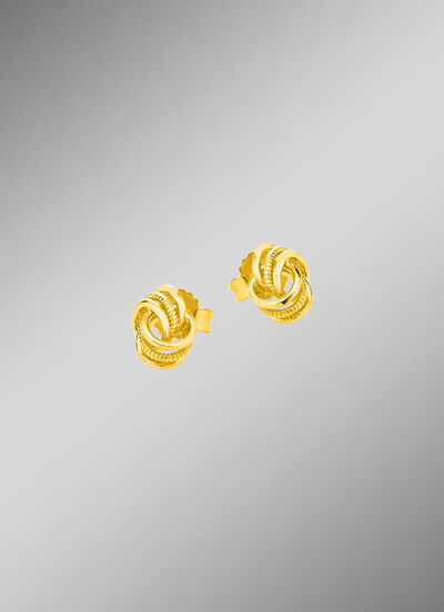 Klassieke knoop oorbellen 