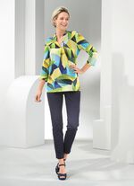 Overhemdtuniek met decoratieve plooien 