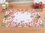 Tafel- en kamerdecoratie met bloemenweidemotief WEISS-BUNT