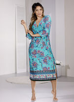 Kaftan, kuitlengte en 3/4-mouwen 