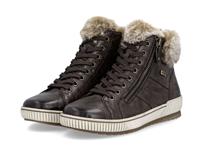 Remonte, gevoerde dameslaarzen, winterschoenen, breedte G, met uitneembaar voetbed DUNKELBRAUN
