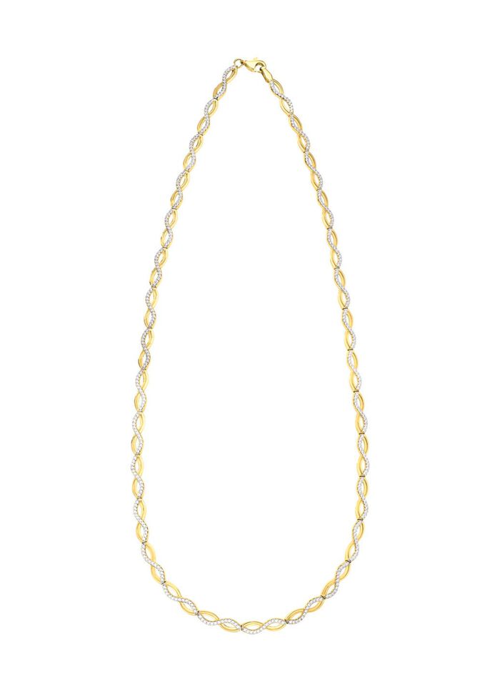 Prachtige ketting met synthetische zirkonia 