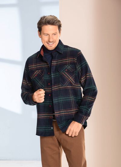 Geruit overshirt van "Milano Italy" 