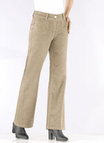 Wijde corduroy broek CAMEL