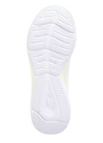 SKECHERS, sportieve damessneakers, gemaakt van mesh materiaal WIT-LIMOEN