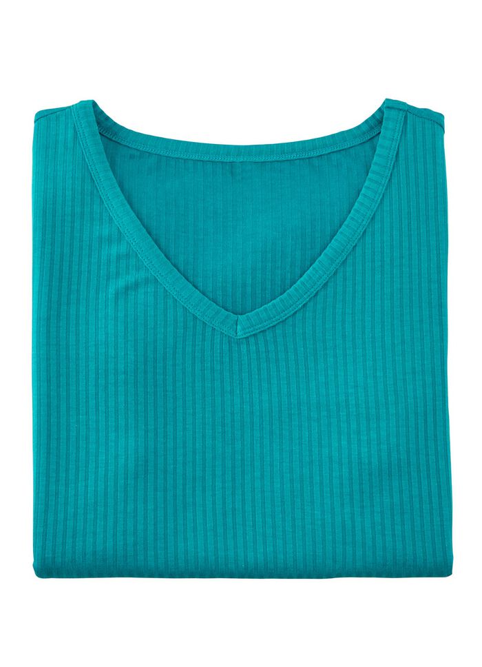 Laurina-shirt met V-hals 