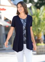 Charmant overhemd met jasje-look 