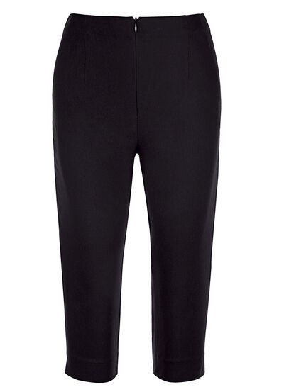 Capribroek met comfortabele elastische tailleband 