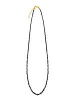 Uitzonderlijke ketting met ruwe diamanten in donkergrijs 