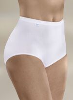 Sloggi set van drie maxislips met elastische manchetten WIT