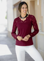 Shirttuniek met katoen BORDEAUX