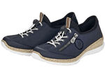 Rieker, sportieve damessneakers, met MemoSoft binnenzool DONKERBLAUW